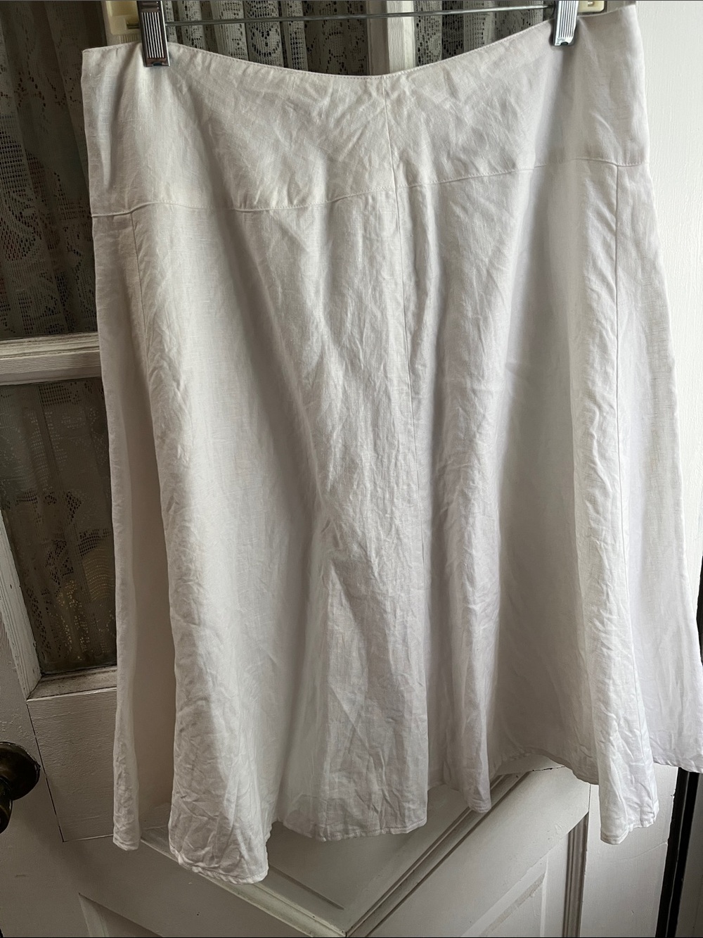 Jones New York Collection Petite Midi Skirt 12P Linen Lined